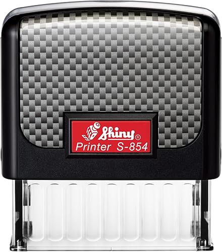 Miniatura 3 de Shiny S-854 - Sello de firma personalizado, tamaño grande, elige entre 15 colores de tinta