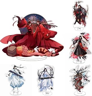 対応魔道祖師 アクリルスタンド 台座あり 魏無羨 藍忘機 台座付き 札を立てる コスプレ小物 フィギュア 置物 軽量 非公式 (色-6) [並行輸入品]