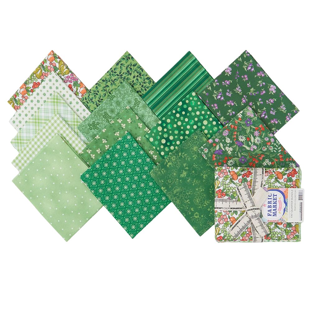 Flowerhouse Fabric Market Peapod 14 Fat Quarters Robert Kaufman Fabrics FQ-2384-14