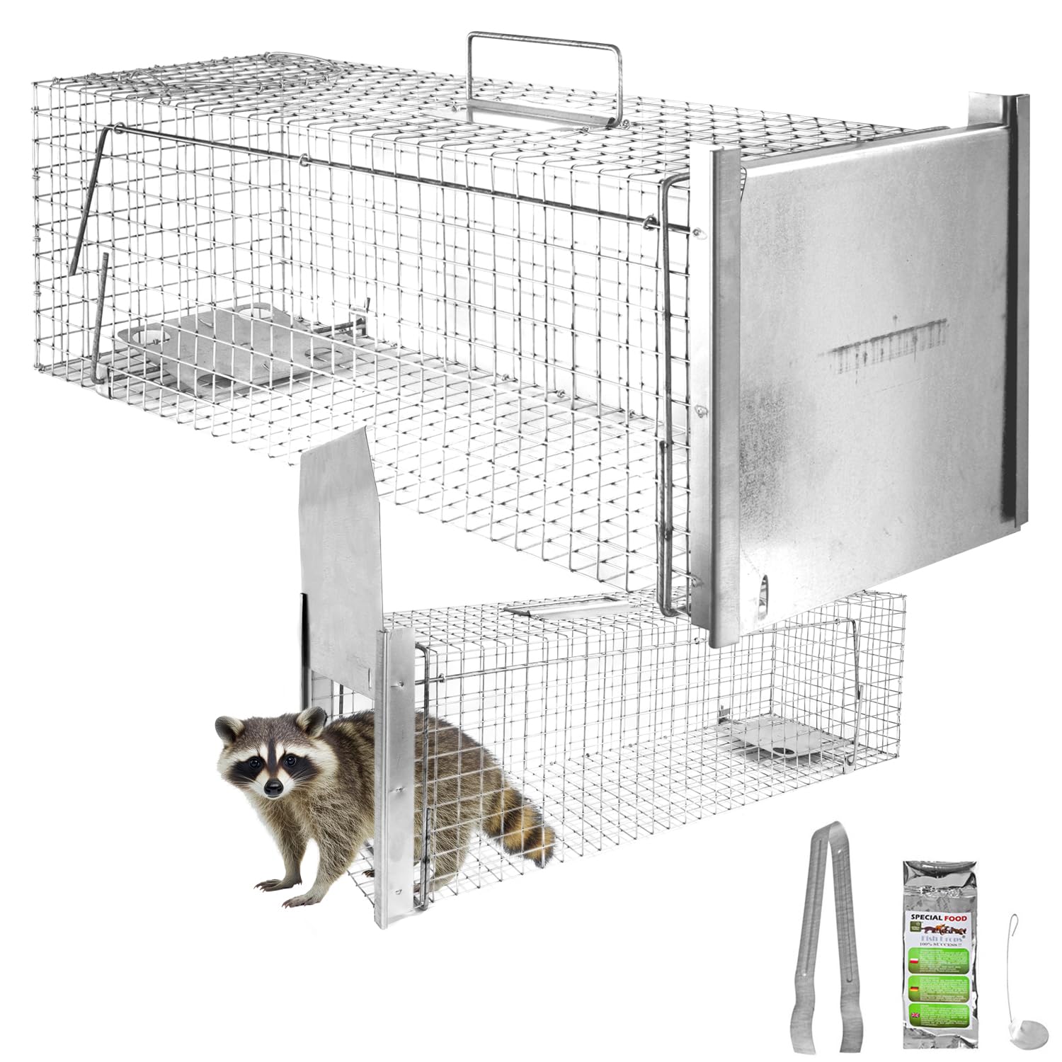 Animales Humane Trampa Jaula Captura Gato Castor 80 x 26 x 26 cm Petigi