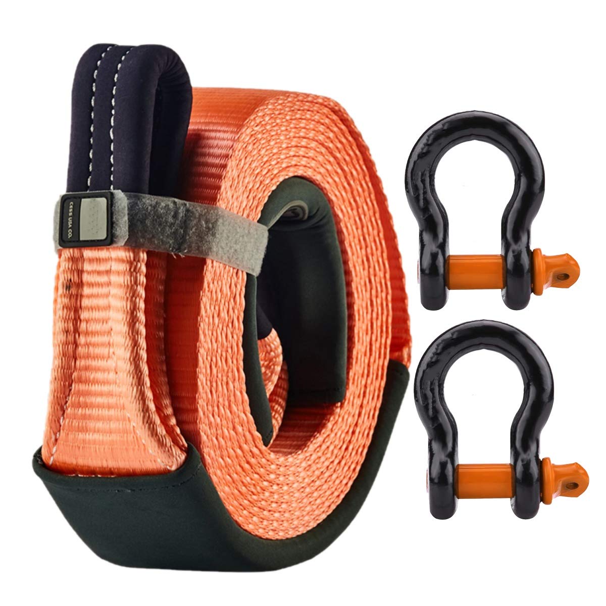 Correa de nailon de 6m y 15t con ganchos de seguridad antidesenganche 6