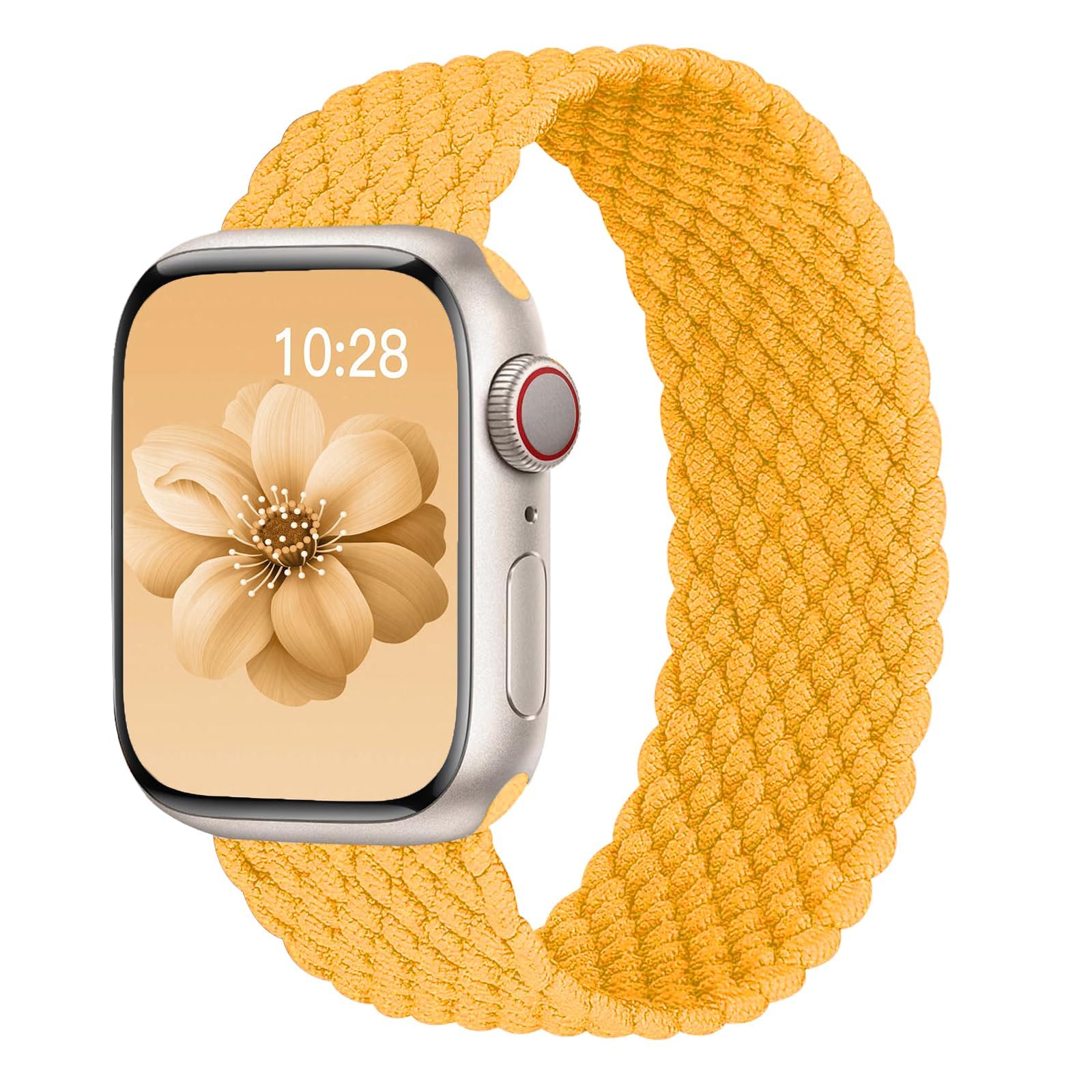 Braided Solo Loop for Apple Watch Band 40mm 42mm 41mm 38mm 44mm 46mm 45mm Ultra/2 49mm Men/Women,Stretchy Nylon Sport wristband Strap for iWatch Bands series 10/9/8/7/6 5/4/3/SE 40 44 42 41 45 46 mm