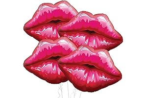 KatchOn Red Lips Balloons - Set of 4