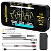 BSIDE Handheld Oscilloscope 10MHz Bandwidth Digital Oscilloscope 3.2'' TFT Display Portable Oscilloscope 48MSa/s Sampling Rate Trigger Function Auto/Nomal/Single for Fieldwork