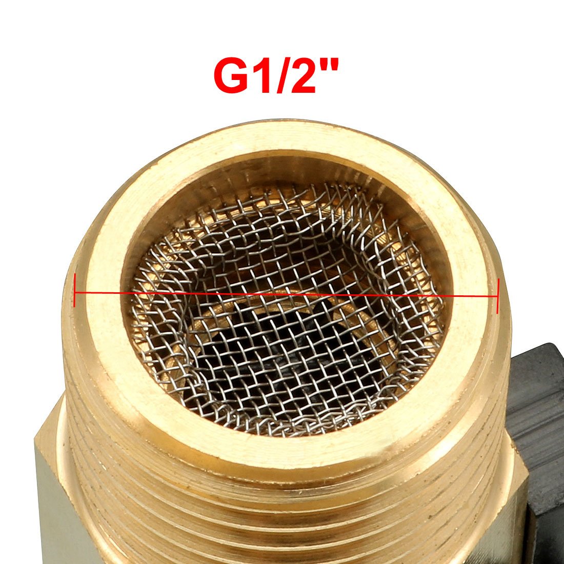 sourcing map G1/2" Capteur débit eau liquide commutateur capteur liquide effet Hall laiton DC250V 70W1-30L/min