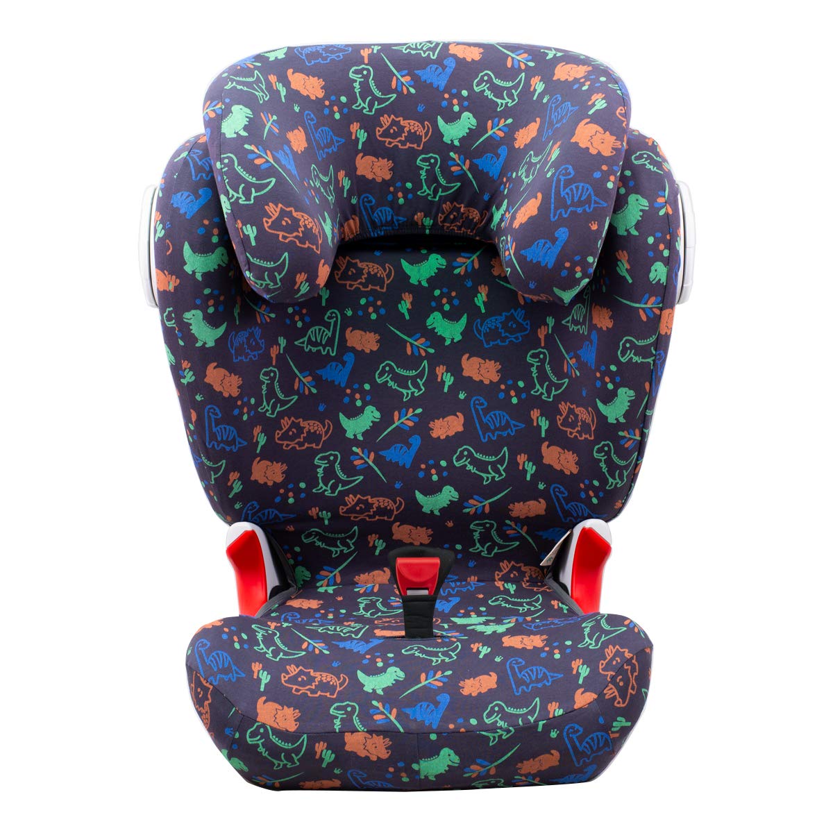 JYOKO KIDS Bezug kompatibel mit Römer KIDFIX II XP SICT, kidfix 2 S, Kidfix Z - Line (HAPPY DINO, MIT AUGE)
