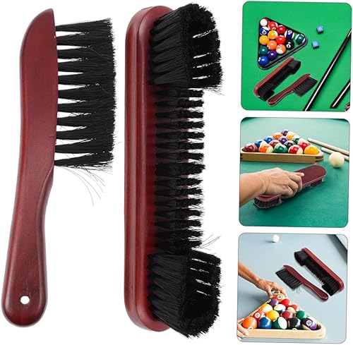Miniatura 3 de INOOMP Cepillo limpiador de cepillo de pelo para mesa de billar, accesorios para mesa de billar, juegos de cepillos para mesa de billar, cepillo