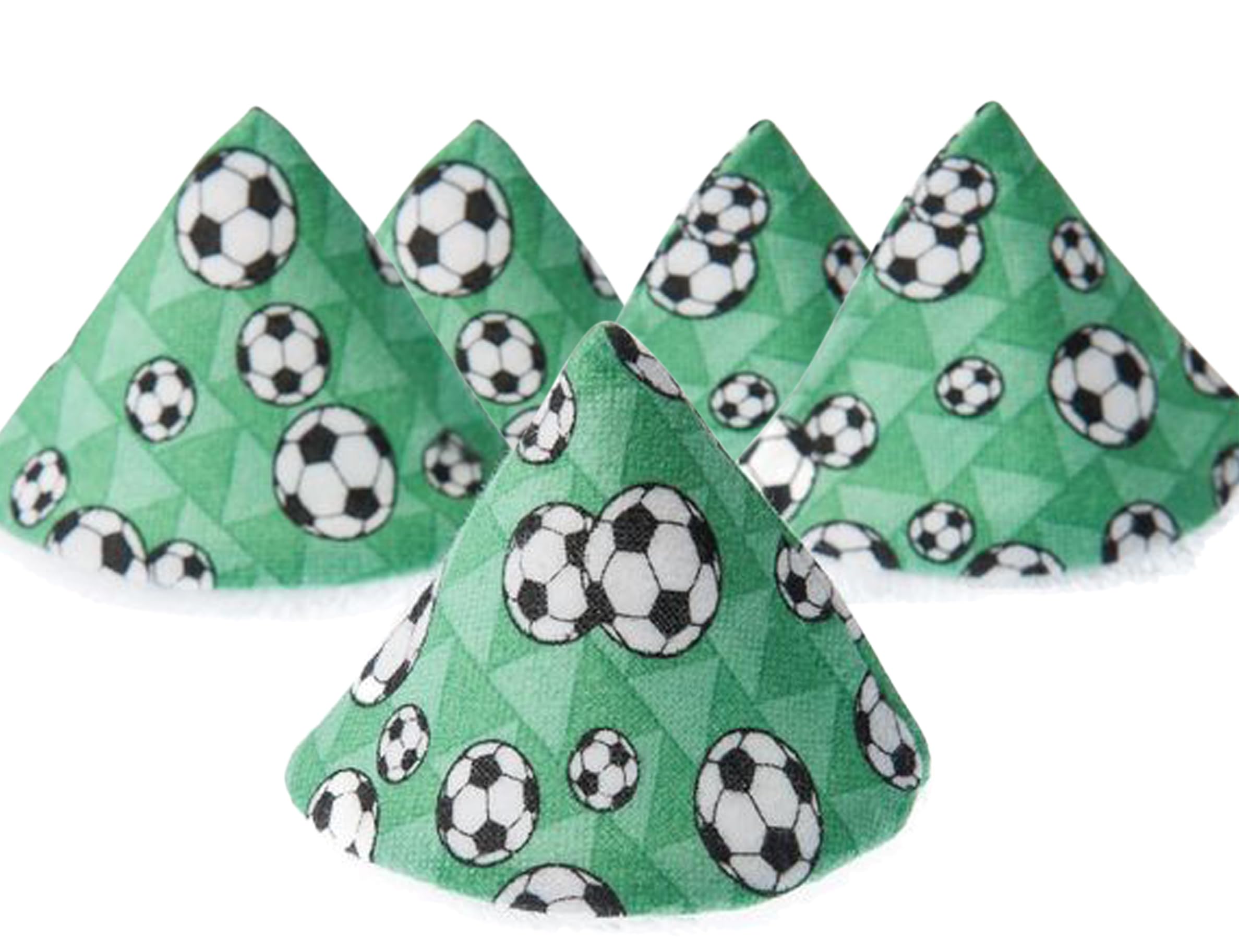 Washable Cotton Pee-Pee Teepees That Shield Baby Boys Pee During Diaper Changes. Makes a Great add-on Gift for a Baby Shower Thanks to its Fun, Gift-Ready Store Packaging. 5 Pack. Soccer