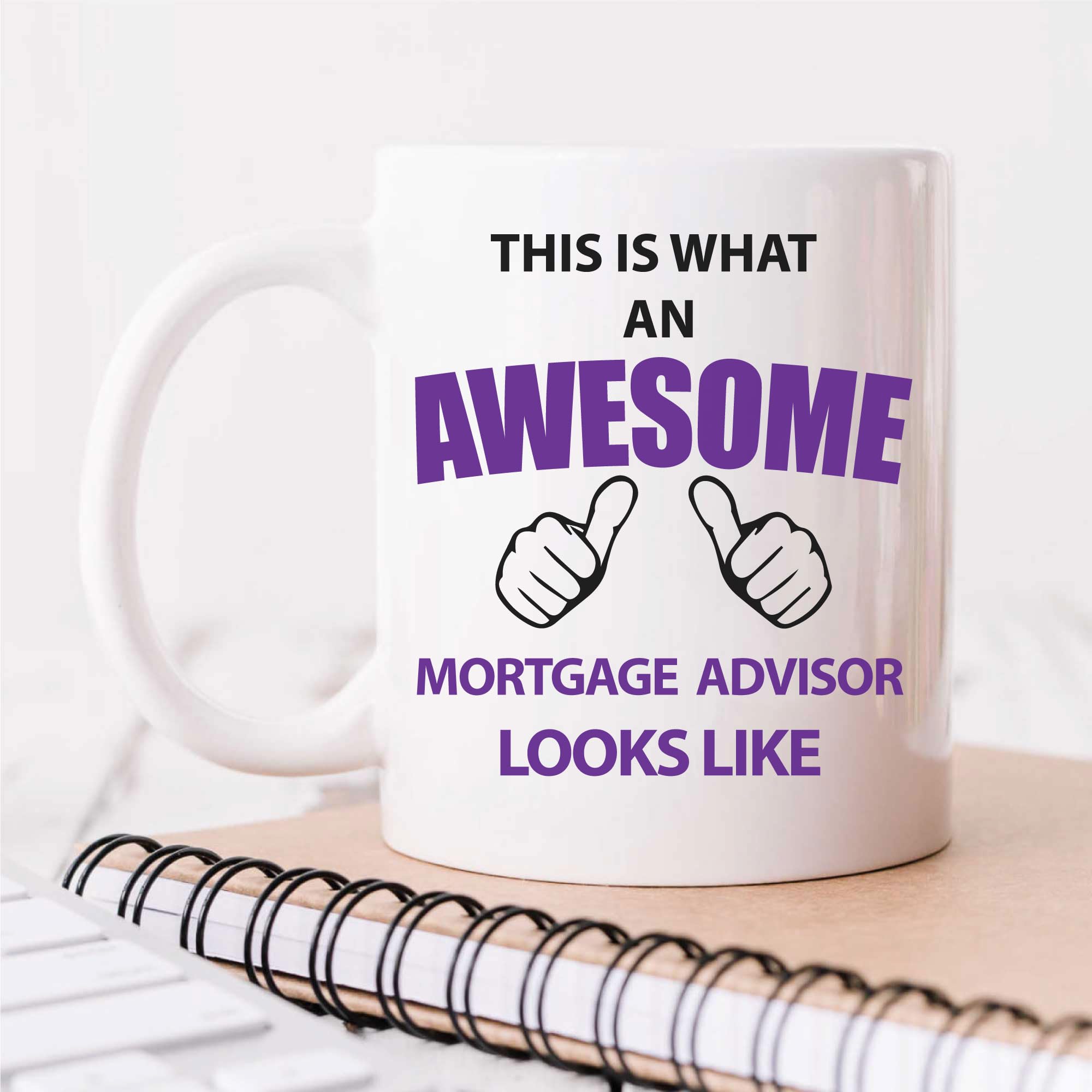 60 Second Makeover Limited This is What an Awesome Mortgage Advisor Looks Like Mug Present Gift Cup Birthday Christmas