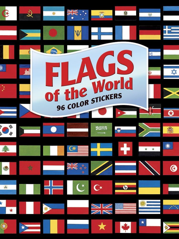 Flags of the World: 96 Color Stickers (Dover Stickers) Paperback – 28 Oct. 2011