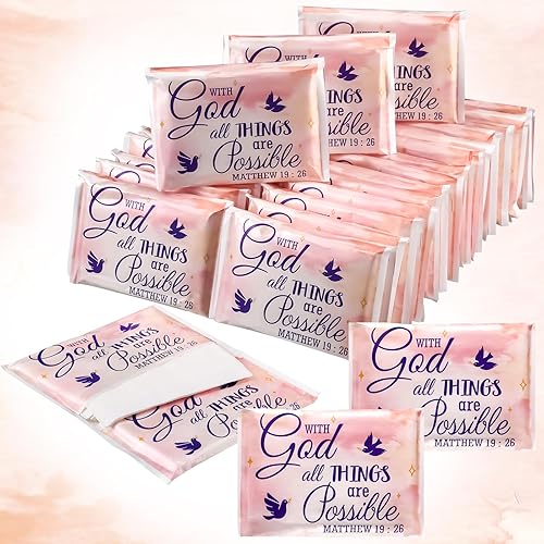 Sinmoe Paquete de 60 pañuelos de bolsillo para viajes, pañuelos de viaje cristianos de 3 capas, tamaño de bolsillo para invitados, minicaterera,