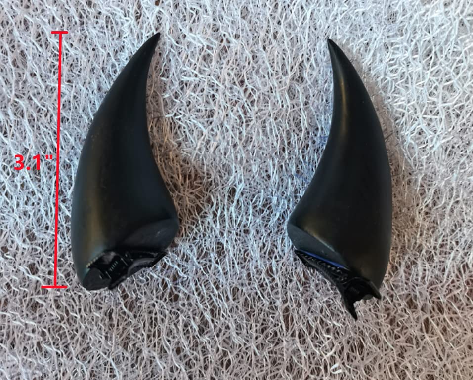 Dark Gothic Devil Horns Ghost Hairpin Edge Hair clips Skull Butterfly Bat Ear Costume Halloween Cartoon Hair Accessories (Black Devil Horns) - Image 2