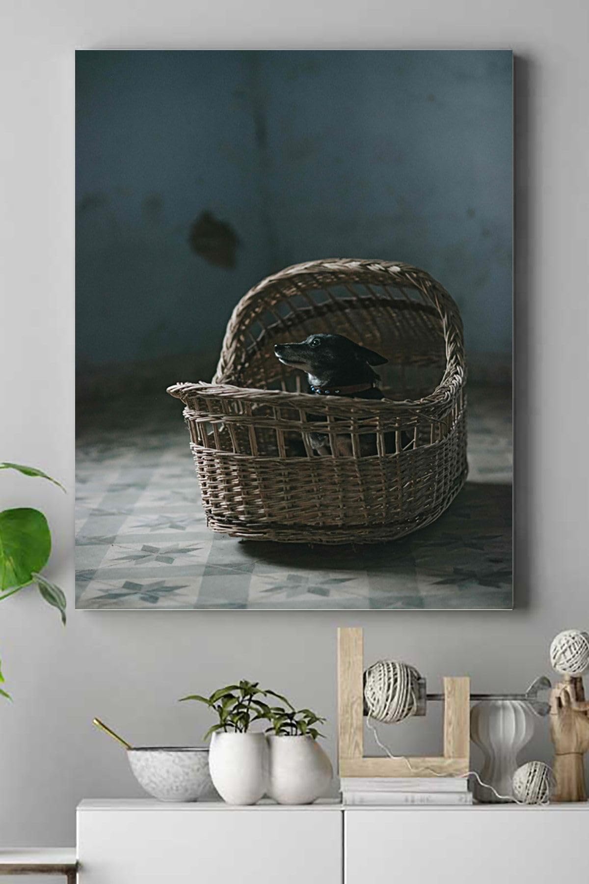 Postermanya (pster16698) Köpek Hayvan Kanvas Tablo 3 50 x 70