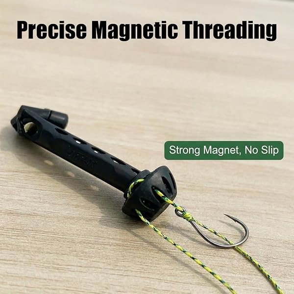Fly Roost Magnetic Fly Threader, Magnetic Fly Threader, Universal Knot Helper Knot Assist for Threading Hooks, Fishing Accessory to Easily Rig Small Flies - 2