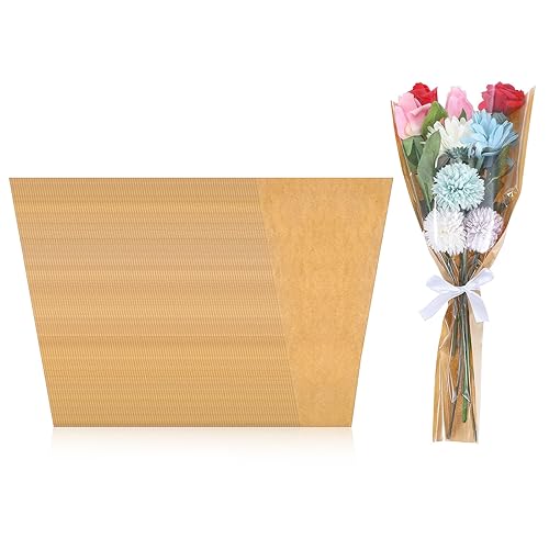 100 Pcs Eco-Friendly Flower Sleeves for Bouquets, Flower Wrapping Paper