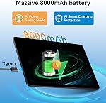Tablet 2026 Upgrated Android 16 Tablets, 11 Inch Tablet with Keyboard with FHD Display, 24GB RAM 128GB ROM /2TB TF, Daul Speaker & Cameras, 8000mAh, Widevine L1, 2 in 1 Tablets-4 Year Warranty