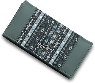 Rich Born BohoCharm Vegan Leather Wallet for Women | Elegant Long Ladies Clutch Purse with Zip Pocket Card Slots and Cash ... Price In India