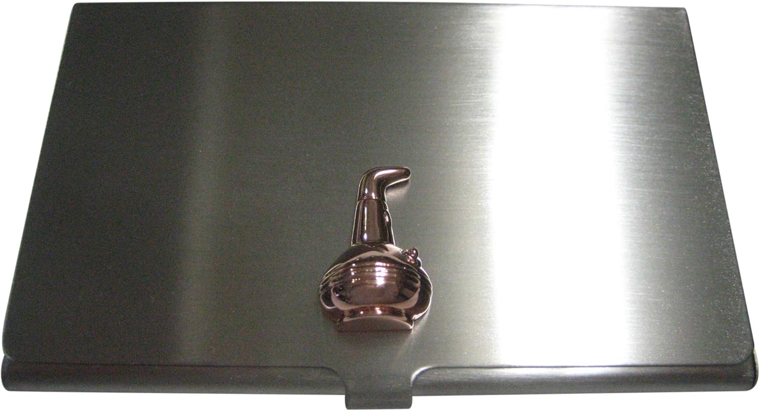 Kiola Designs Rose Gold Toned Alcohol Distilling Still Business Card Holder
