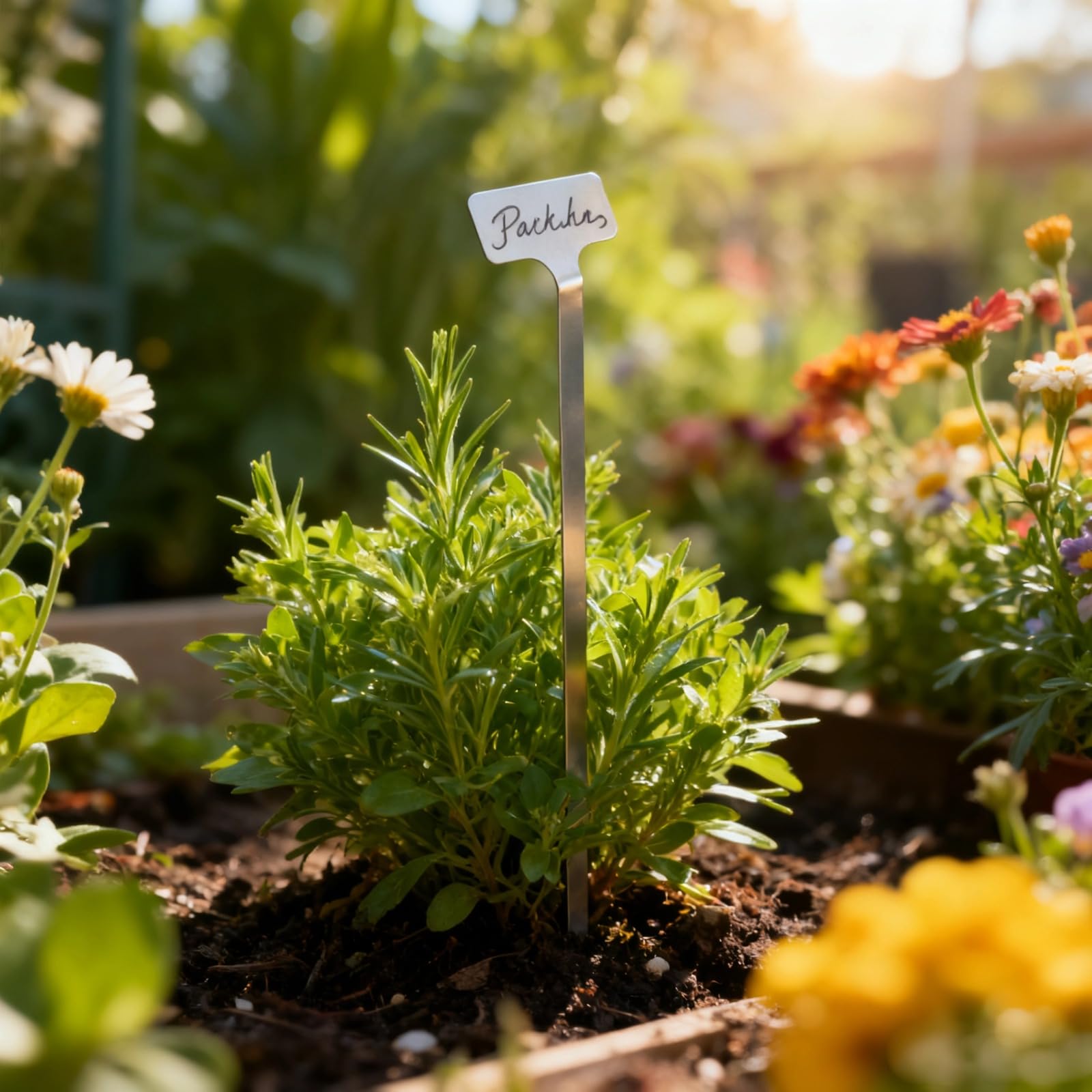 20 Stk. Edelstahl Pflanzenetiketten mit 2 Markern, 32,4 cm Metall Pflanzenmarker, wasserbeständig, wiederverwendbare Gartenschilder, 6,4 cm breite Beschriftungsfläche für Garten und Baumschule