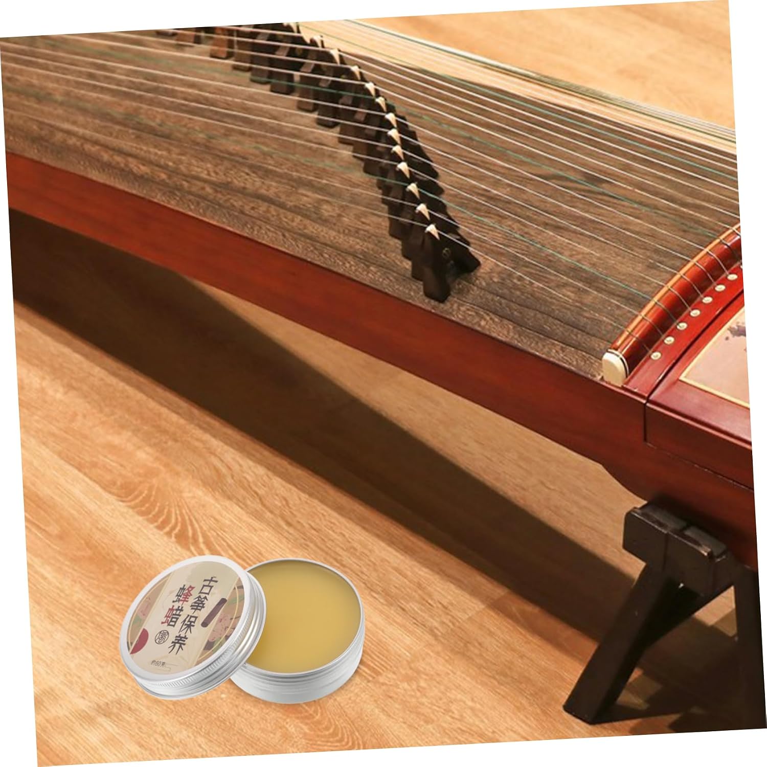 Beeswax Paste Instrument Polish for Zither Guitar Wood Care and Shine