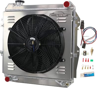 3 Row Radiator for 1988-1995 Toyota 4Runner 4 Runner Pickup 3.0L V6 GAS AT MT, 1989 1990 1991 1992 1993 1994 88 89 90 91 92 93 94 95, All Aluminum Radiators +16Fan Shroud&Thermostat Kit