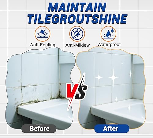 Miniatura 4 de Sellador de lechada de 7 onzas, aerosol sellador de lechada transparente y azulejos para pared, ducha, cocina, aerosol sellador de azulejos no