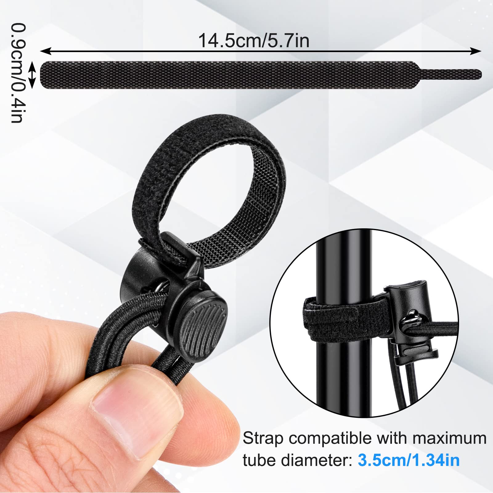 16 Pinces à Toile De Fond Pour Studio Photo - Avec Cordon élastique, Réglables De 20 à 45 Cm, Pour Fonds Et Décors