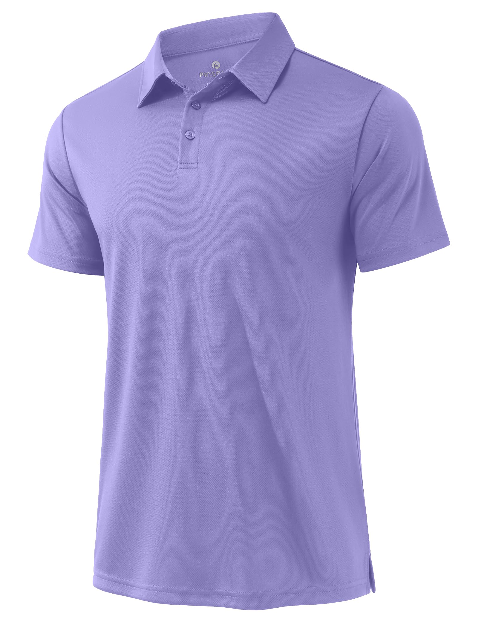 PINSPARK Mens Golf Shirt 3 Buttons Quick Dry Polo Shirts for Men Short Sleeve Casual Stylish Collared Polo Shirts — view 7