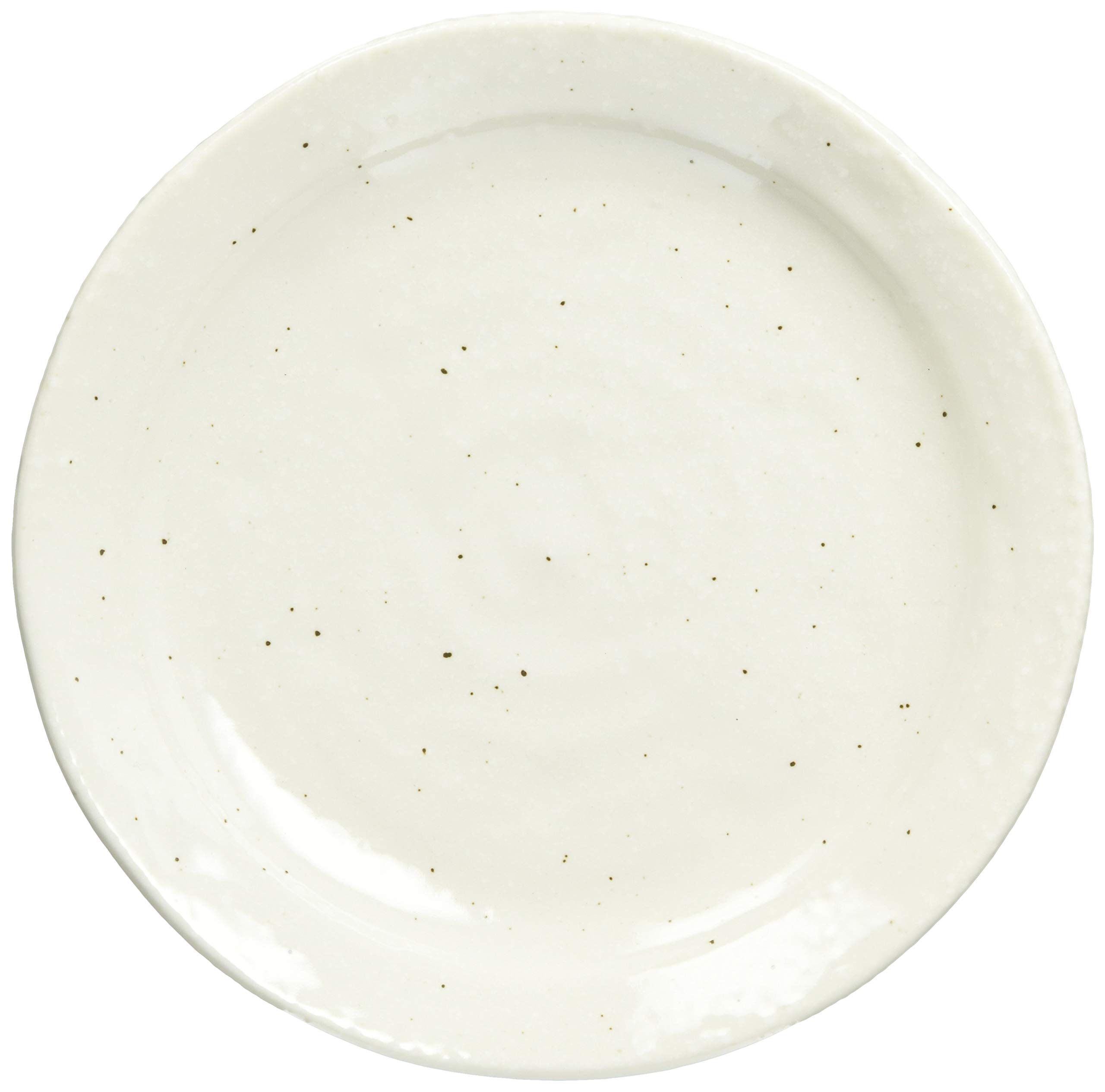 Natural White Mino Ware Dinner Plates, Set of 5