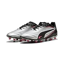 PUMA King PRO Fg, AG, Scarpe da Calcio Unisex – Adulto, Puma Silver Puma Black Sun Struck Puma White, 48.5 EU