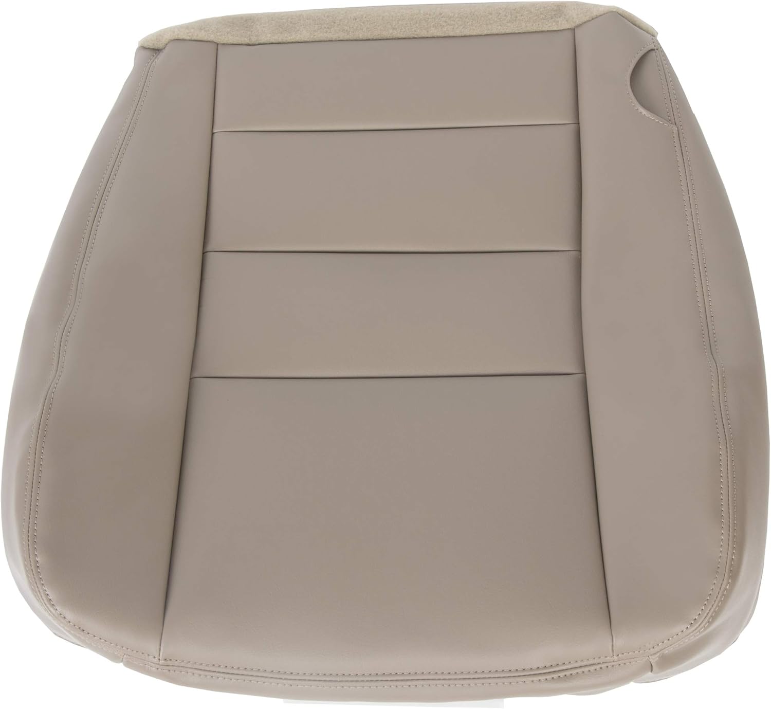 HECASA Bottom Seat Cover Passenger Side Compatible with 2002 2003 2004 Ford Excursion Limited 4 Door Artificial Leather Tan