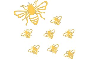 8 Piece Bubble Bee Decor Wall Art