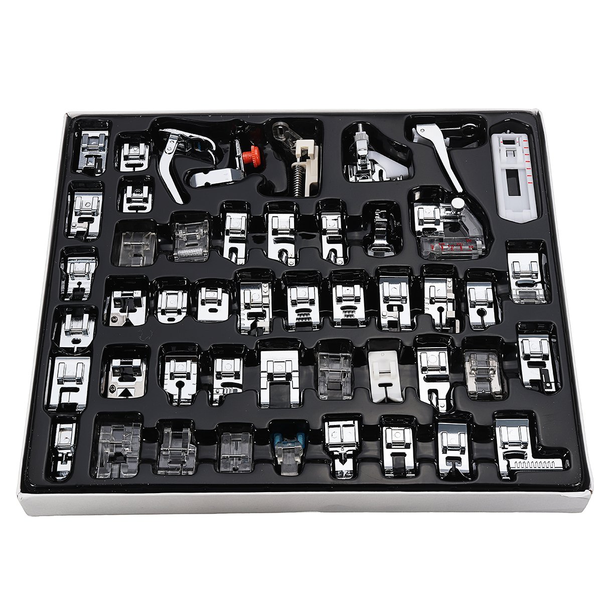 KingLan 48Pcs Sewing Machine Presser Foot Feet Tool Kit Set Multiple Application (Kit) per Gatti Multipli