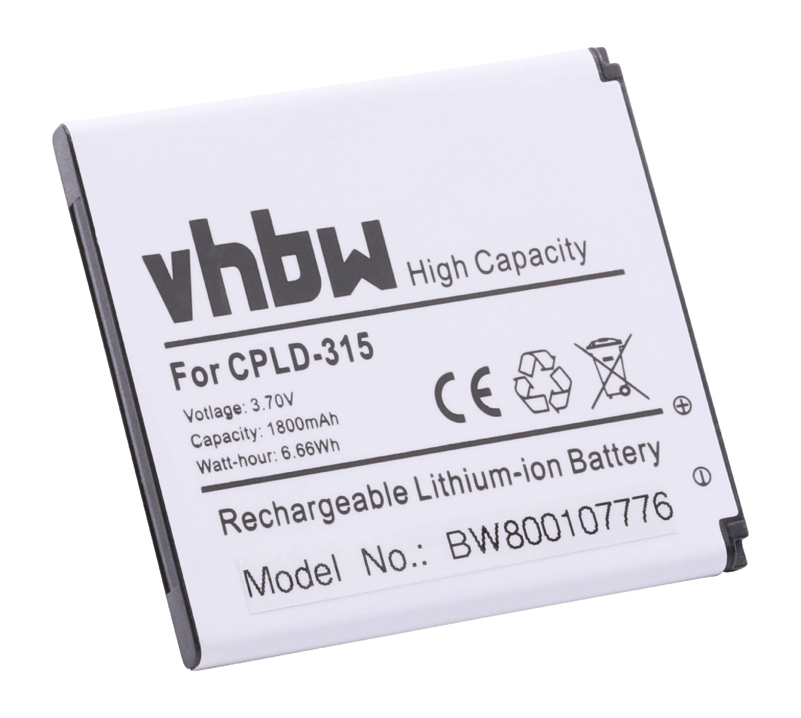 Vhbw Batteria Per Smartphone SFR 341 (700mAh, 3,7V, Li-Ion) - Sostitutiva Per Li3706T42P3h383857 - Ricambio Cellulare