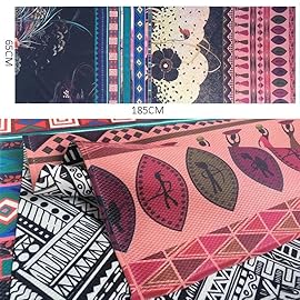DOUBAO Microfiber Aerobic Yoga Cloth Towel 185 * 65cm Beach Towel Home Outdoor Gymnastics Mat Blanket (Color : D)