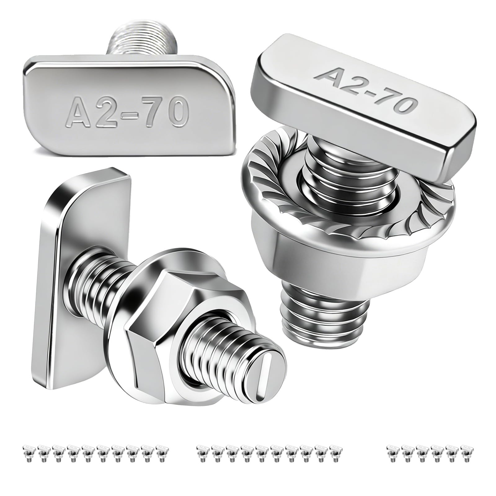 PDKKFF 60 Stück Senkkopfschrauben M3x8mm Innensechskant, Sch