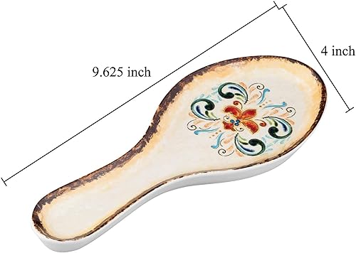 Miniatura 2 de UP ware - Soporte para cuchara de melamina de 9.625 pulgadas, soporte para utensilios de cocina, mesa de comedor (Toscana)