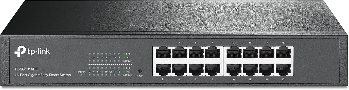 TP-Link TL-SG1016DE, 16 Port Gigabit Easy Smart Managed Switch