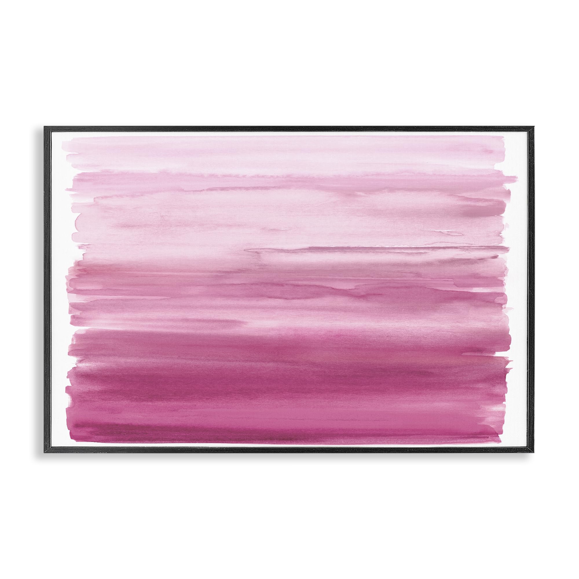 Stupell Industries Ombre Pink Blush Abstract Wall Art for Dining Room, Soft Watercolor Gradient in Pastel Pink, 12 x 18 Inch Framed Giclée Print, by Allie Corbin, Made in USA Gift