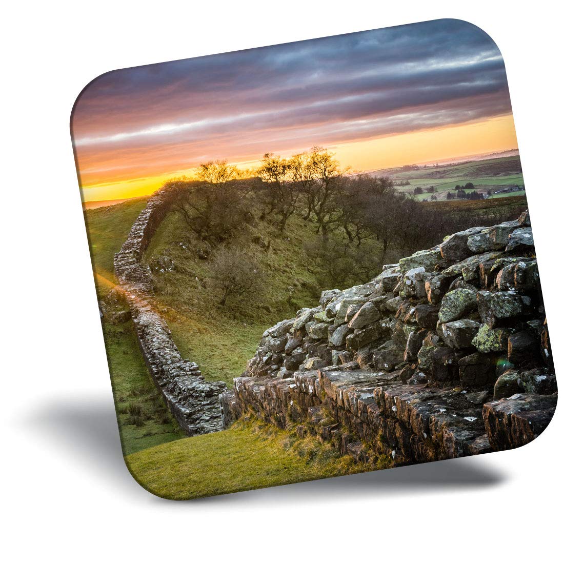 Destination Vinyl Ltd Fridge Magnet - Historic Hadrian's Wall Uk 3335