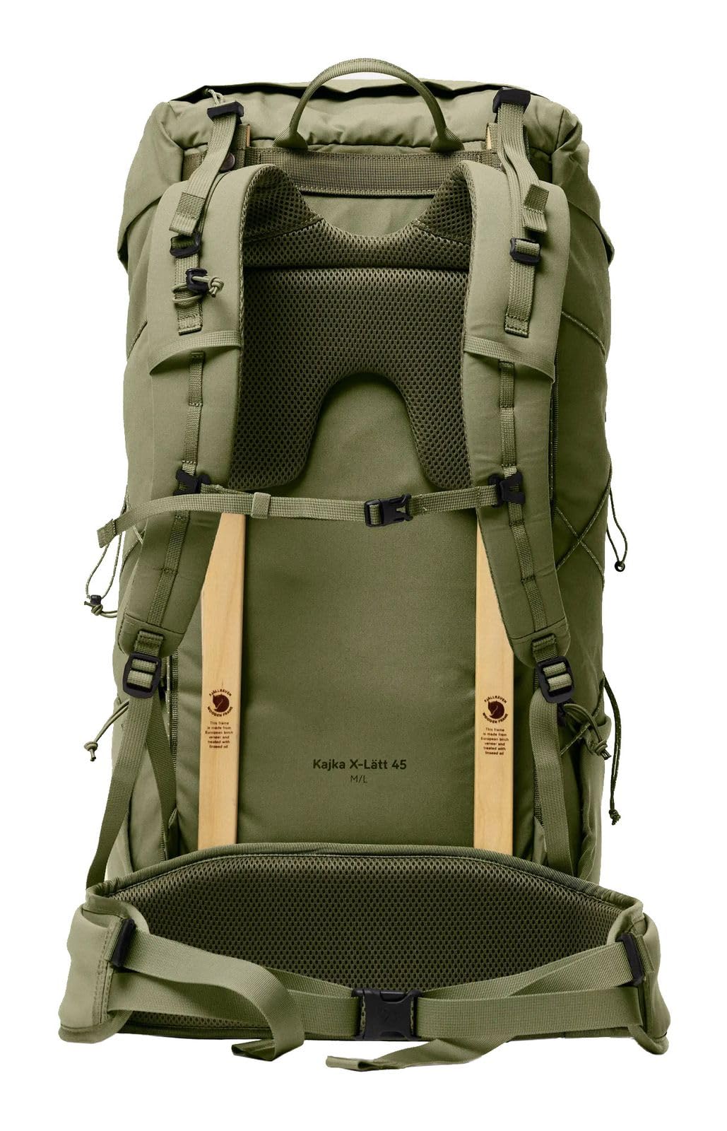 Fjällräven zaino, escursioni Kajka X-Lätt 45 Green oliva