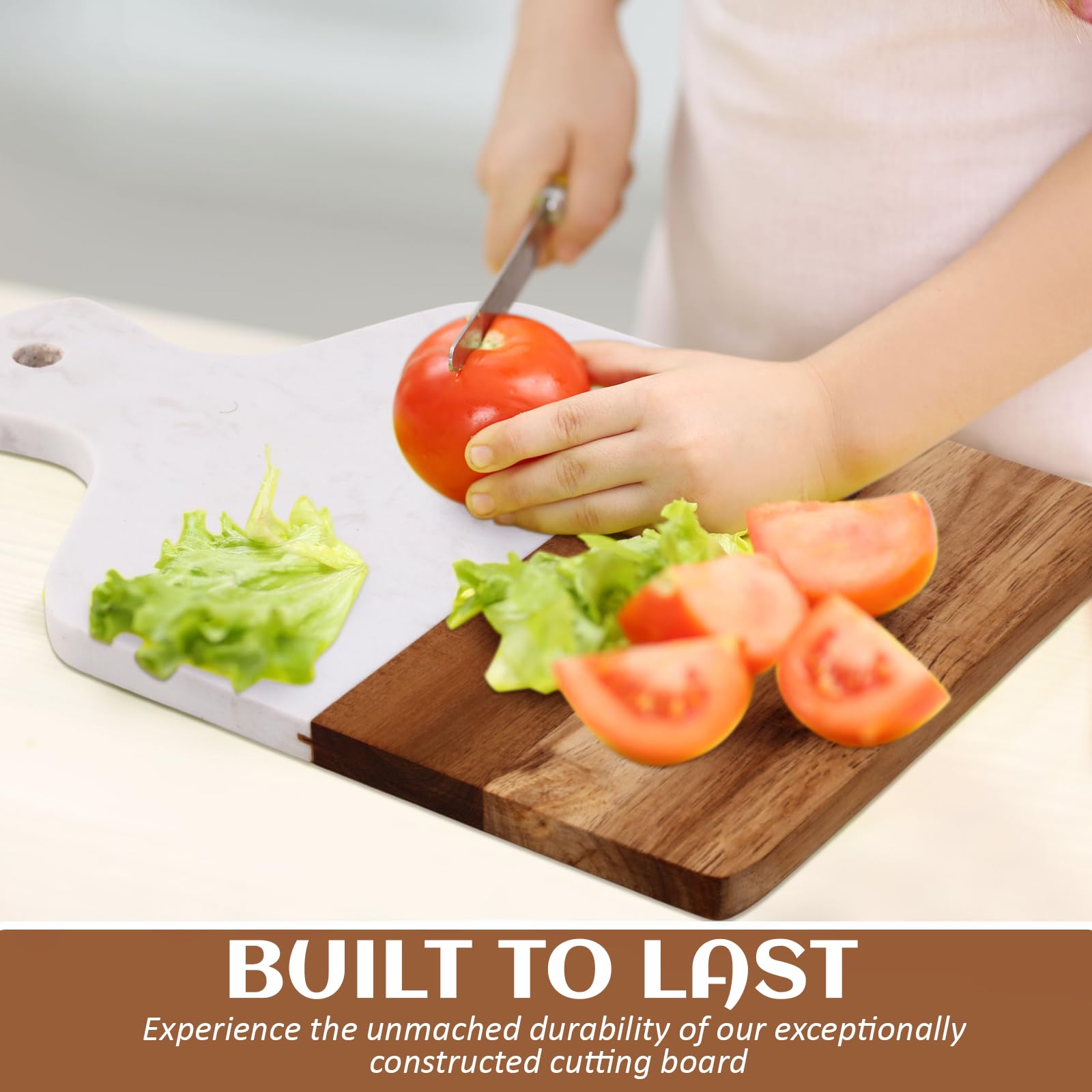 Amazon.co.jp: FillTouch 大理石とアカシアの木製カッティングボード