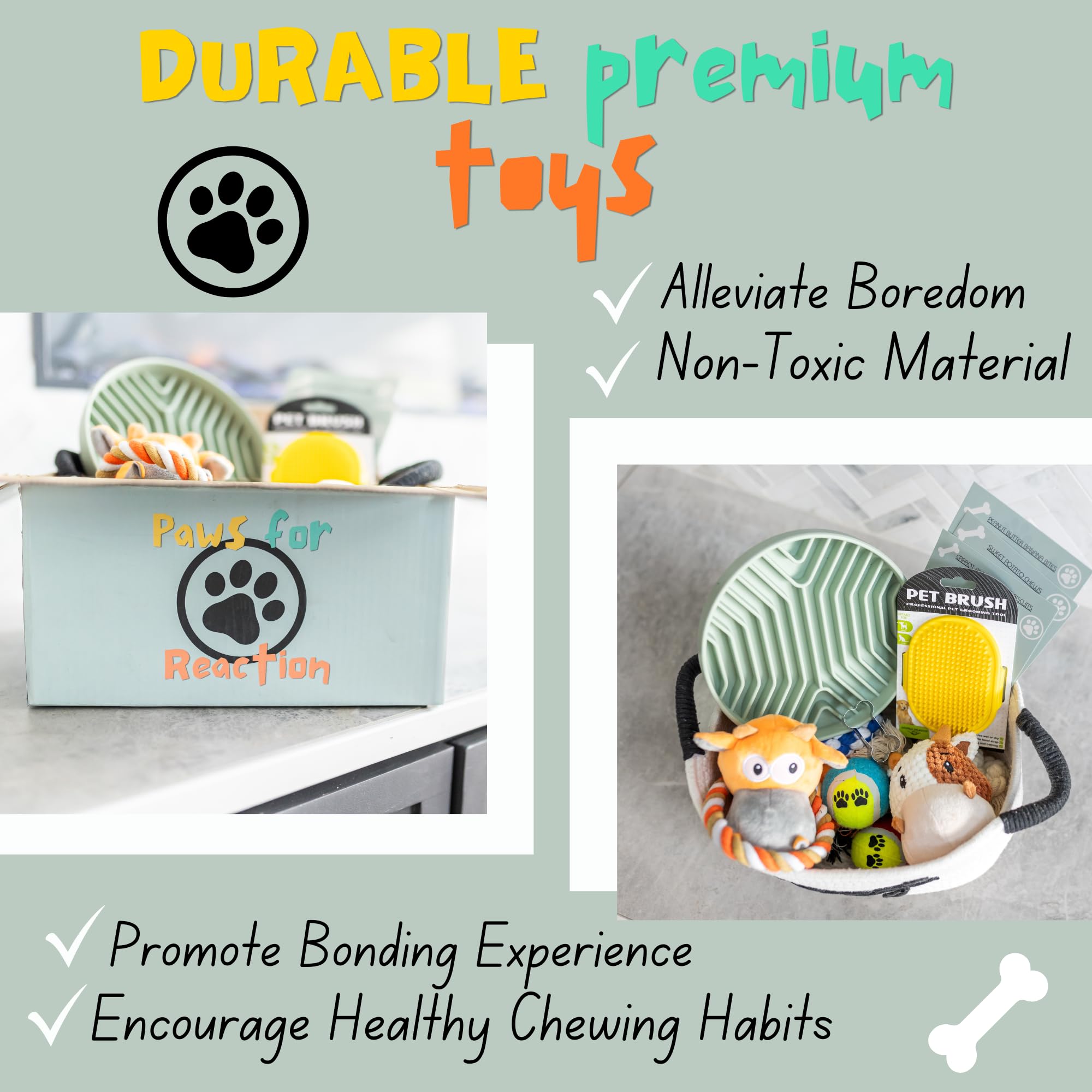 New Puppy Gift Basket - Premium Puppy Starter Kit and Dog Gift Basket with Dog Toys - Perfect Doggie Birthday Gifts and Puppy Necessities with Pet Toy Basket. - image 4