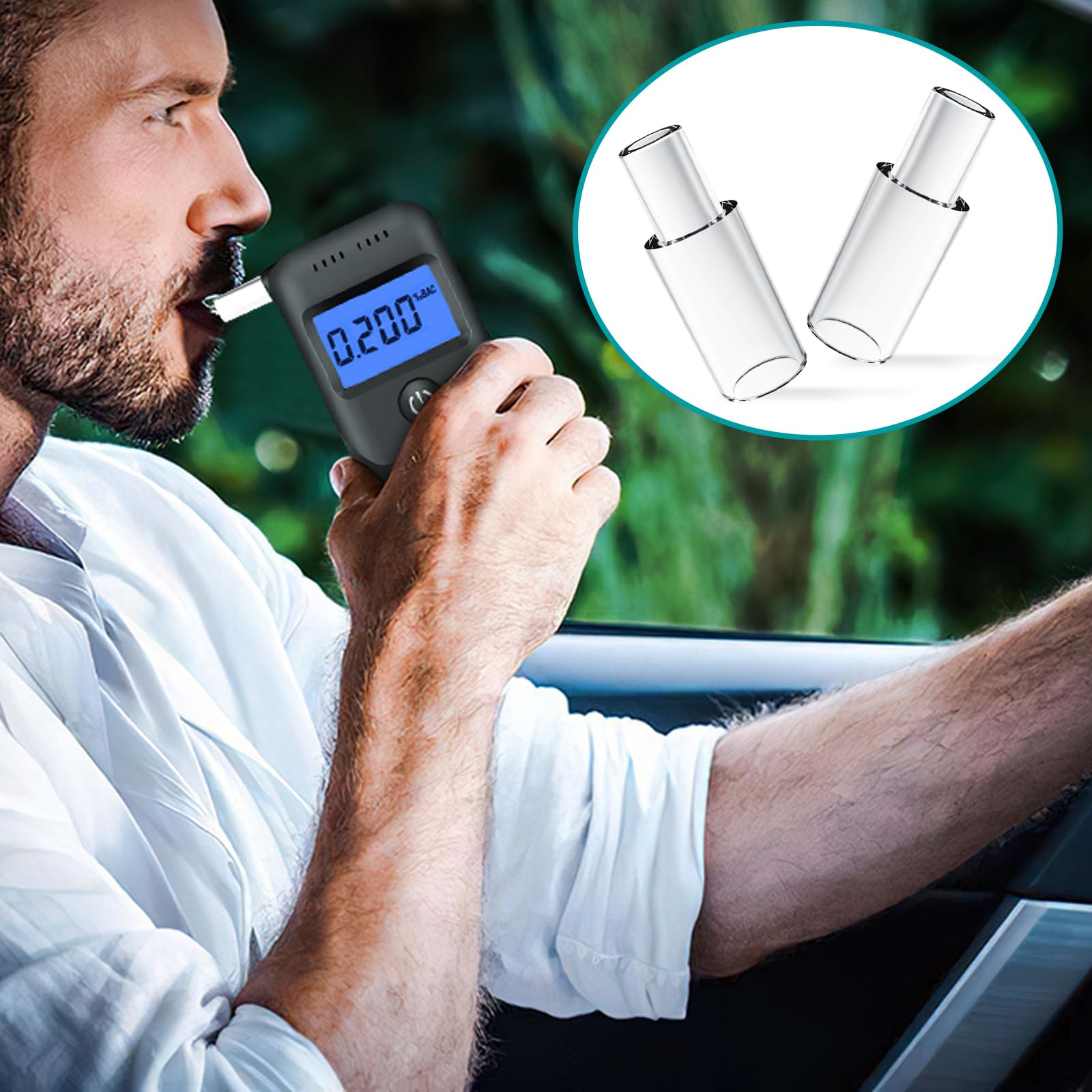 VPOW 20 embouts buccaux pour alcootests