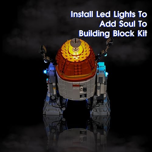 Miniatura 9 de Vaodest Luz LED para Lego Star Wars 75325 The Mandalorians N-1 Starfighter diseño y configuración compatible con el modelo 75325 solo luz LED no kit