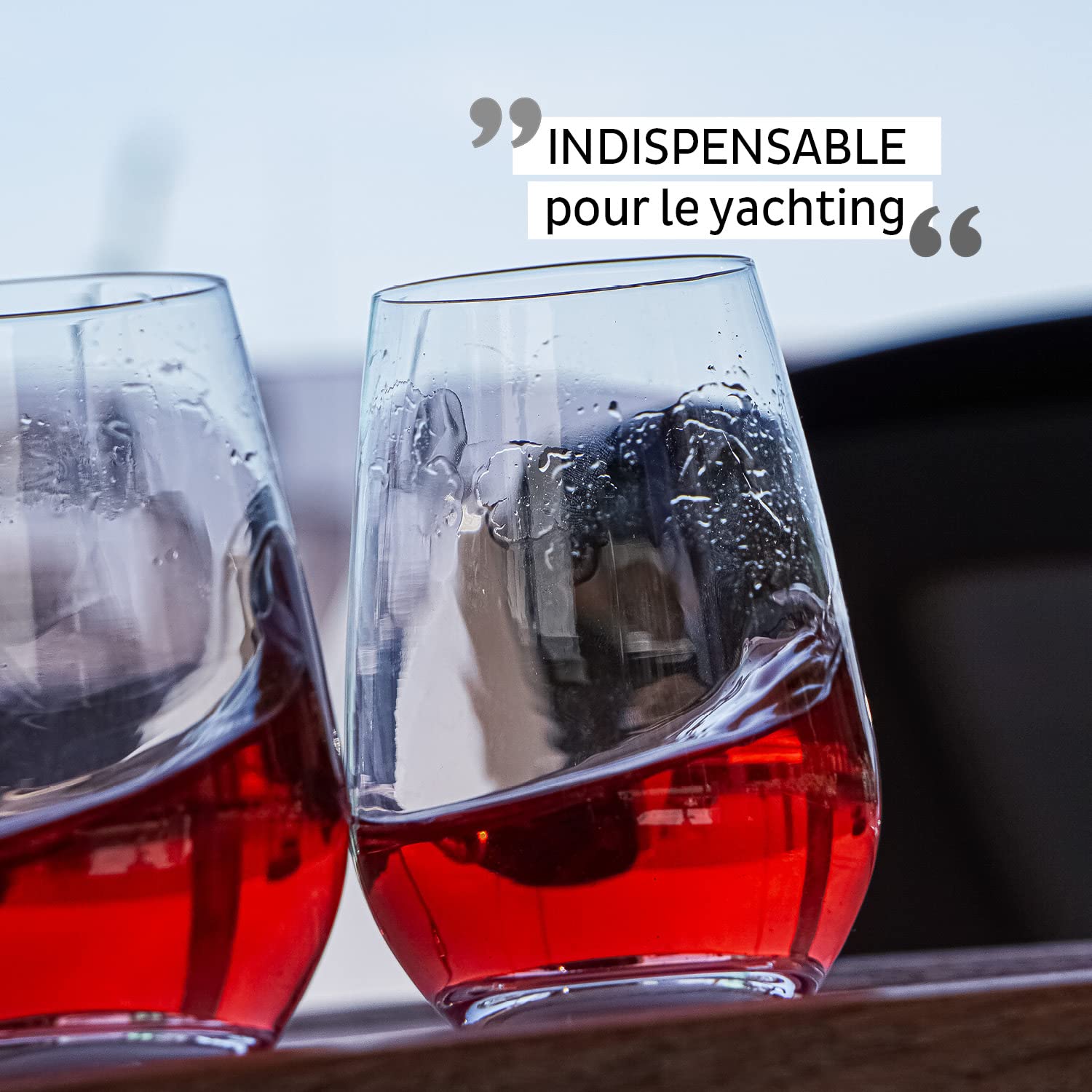 silwy® Verres magnétiques, verres en cristal de haute qualité avec aimant parfaitement intégré et nano gel pads métalliques (longdrink // 0,4 l)