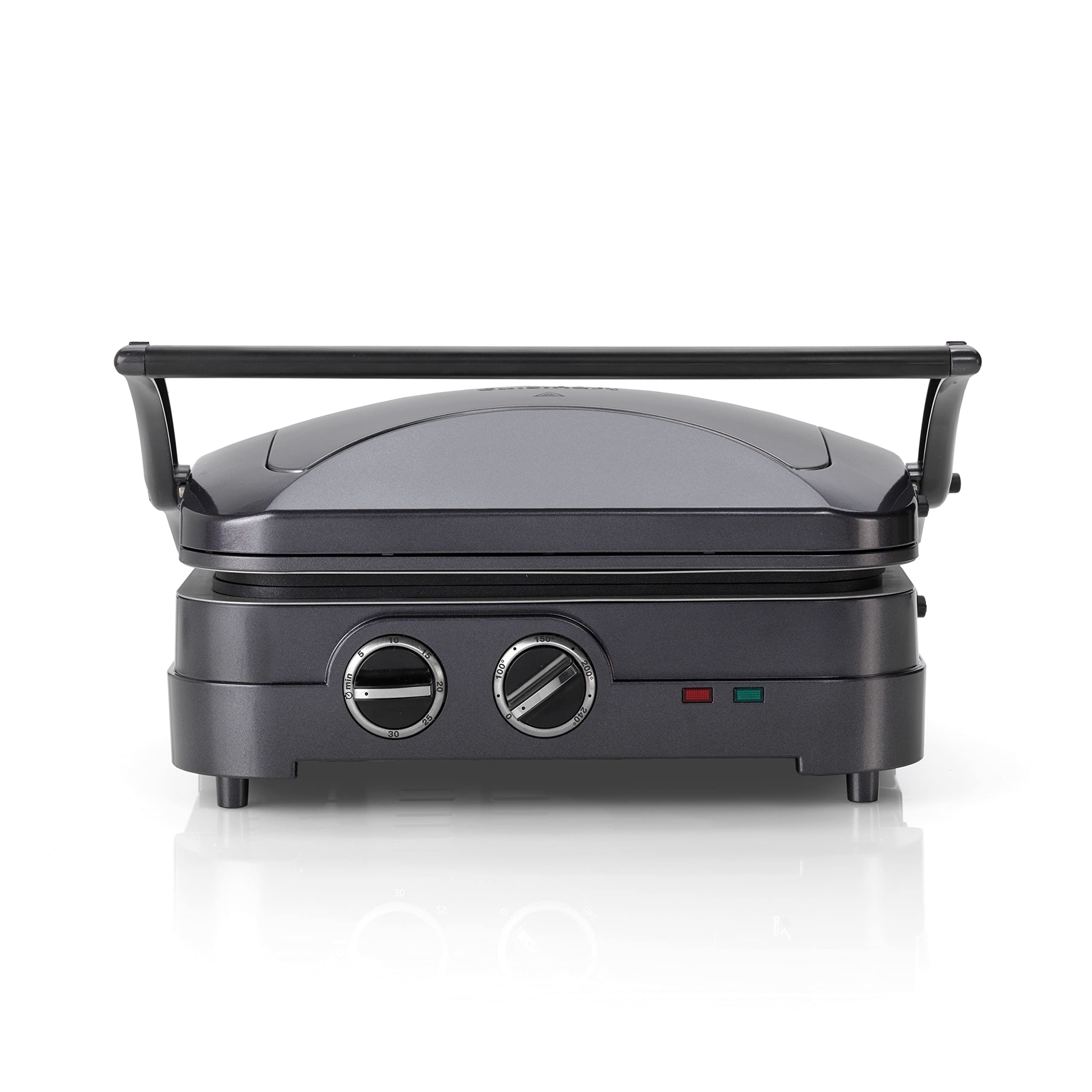 Cuisinart Griddle & Grill | opiekacz do kanapek, prasa do paninii, grill kontaktowy, elektryczna płyta grillowa, zdejmowana płyta nieprzywierająca, nadaje się do mycia w zmywarce, zdrowe grillowanie