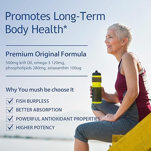 Miniatura 10 de Dr. Brian Royal Red Omega 3 1200, suplemento de aceite de pescado con aceite de pescado EPA y DHA Omega 3 contiene vitamina D, E Omega 3 mejora el