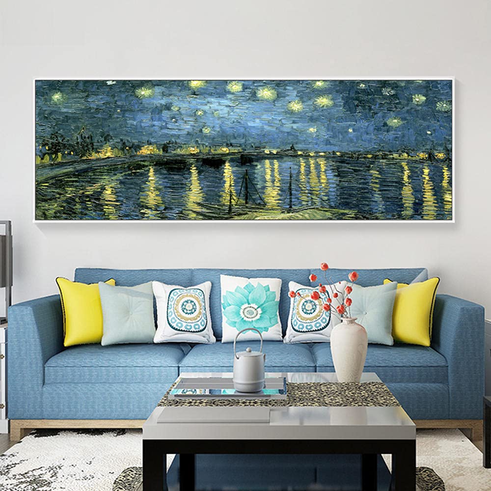 Amazon.co.jp: 抽象有名ヴァンゴッホ星空夜絵画インテリアヴァンゴッホ
