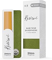 Vista 9 de D'Addario Reserve - Saxofón barítono First & Only Organic Reed-2.0 Strength, paquete de 5 (ODLR0520)
